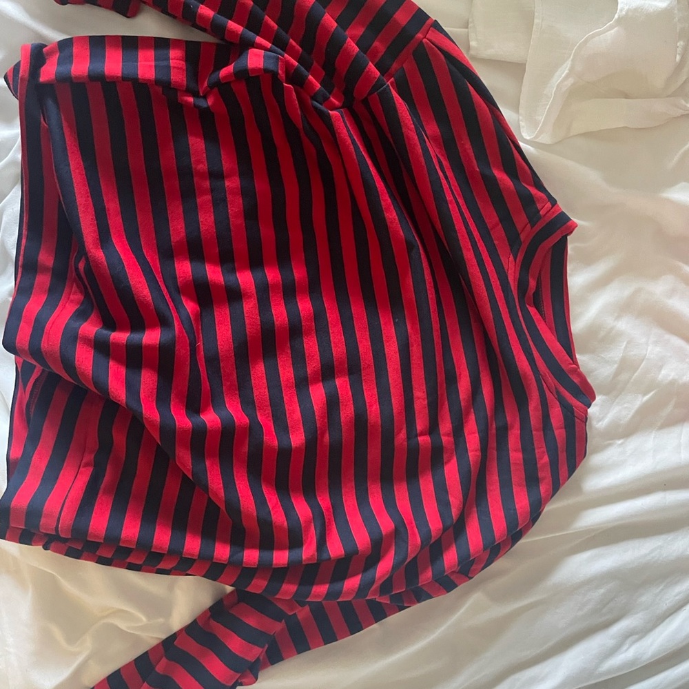 Black and red long sleeve sweater